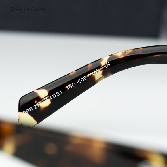 NEW Prada PR27ZS 16O50E Black Tortoise Gradient Yellow Blue Square Sunglasses - Picture 4 of 6